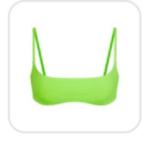 SKIMS Bright Green Bikini Top